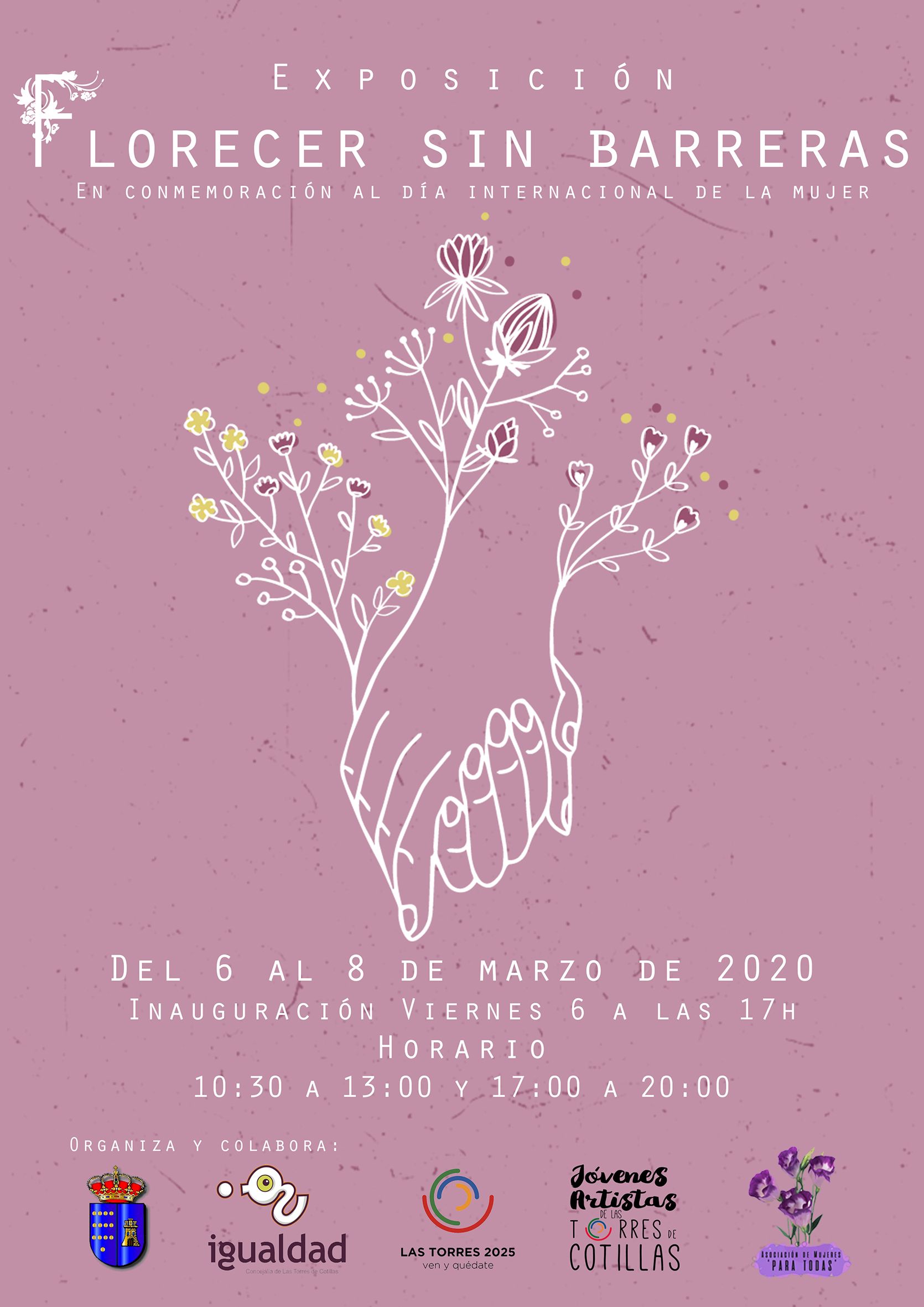 Cartel exposición Florecer sin barreras Cartel exposición Florecer sin barreras