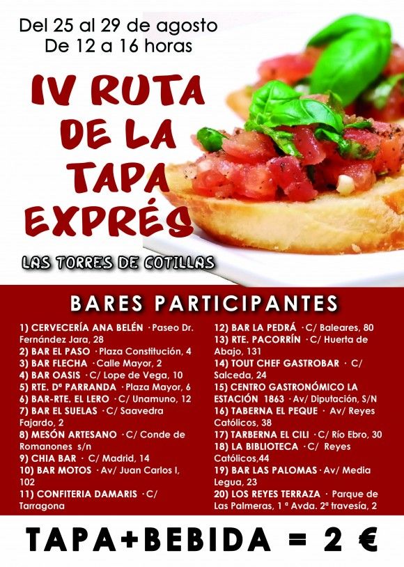 Cartel ruta Tapa