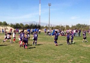 Más de 200 jugadores disfrutaron en Las Torres de Cotillas del torneo de escuelas de rugby de la Federación