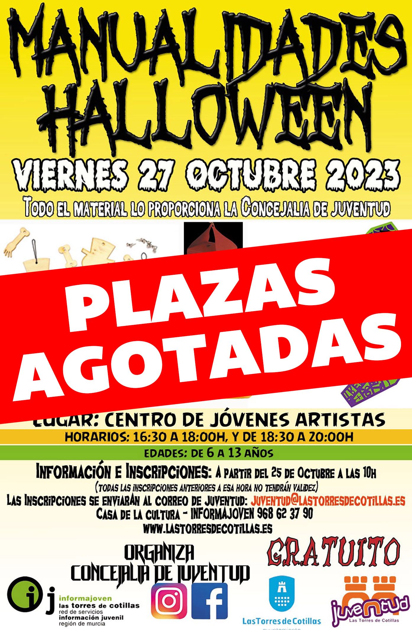 Taller Halloween entradas agotadas 1