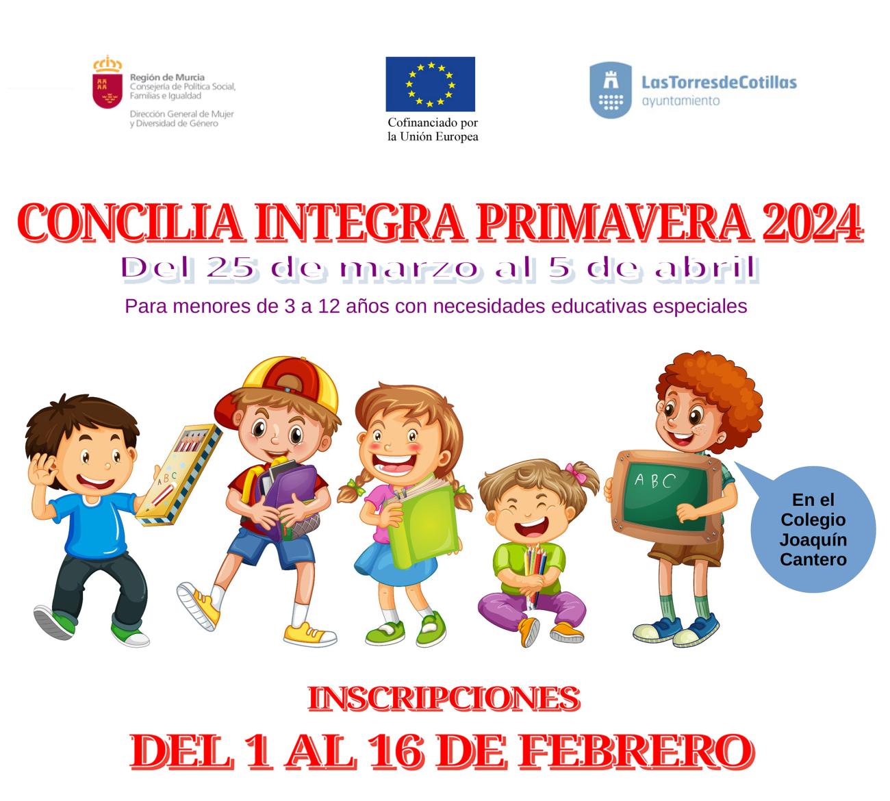 La Concejalía de Familia crea una escuela de primavera para menores con necesidades educativas especiales