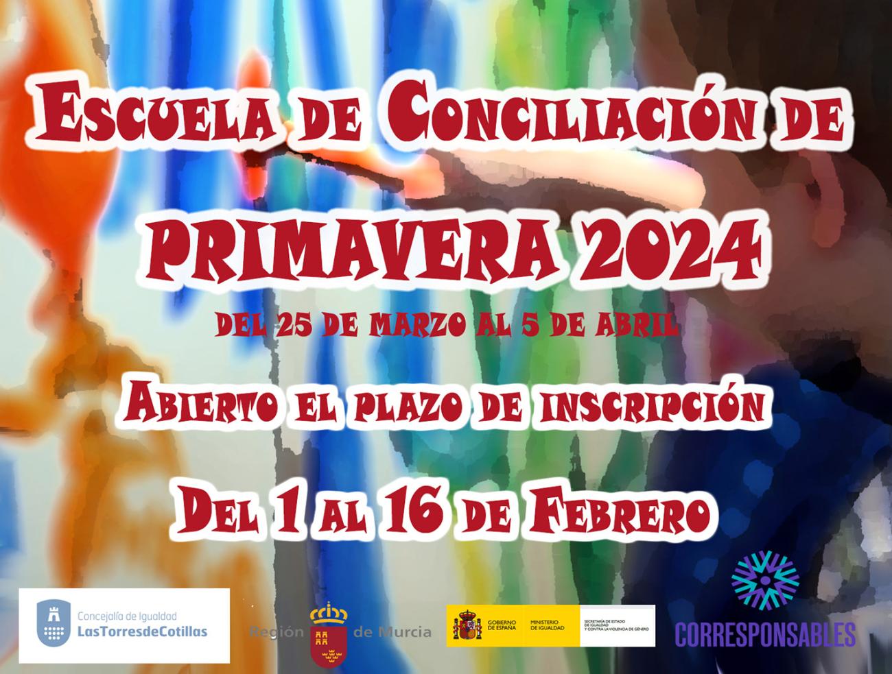 75 plazas en el programa Concilia Ocio Primavera para menores de 3 a 12 años