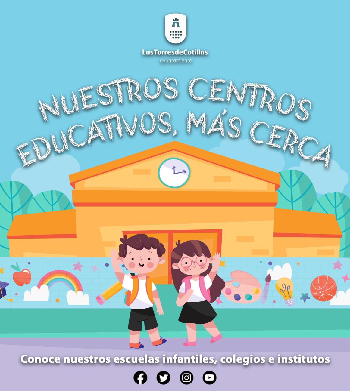 Los centros educativos torreños abrirán sus puertas en las redes sociales municipales 